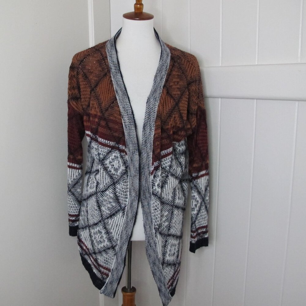 Tobi | Grandpa Texture Patterned Open Front Light… - image 1